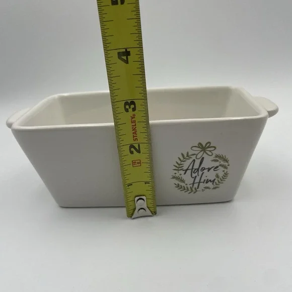 Lifeway Ceramic Mini Loaf Pan 'Adore Him' - Picture 13 of 13